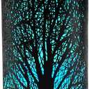 Essential Oil Diffuser - 150ML Metal Aromatherapy Diffuser for Essential Oils with 7 Colors Lights Gifts for Mom Auto Shut-Off & Ultrasonic Cool Mist Diffuser, Ambience for Home (Tree)