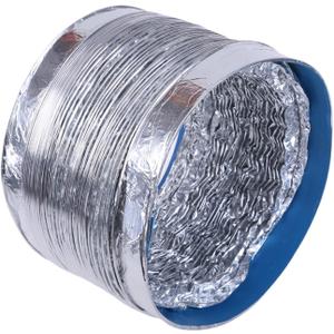 8 Inch 200 mm Fan Tube, Aluminium Tube, Air Ventilation Pipe, Flexible Hose for Extractor Fan, Gardening Equipment, Indoor