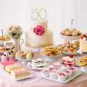 50 Cake Topper - Premium Gold Metal - 50th Birthday or Golden Anniversary Party Sparkly Rhinestone Decoration Makes a Great Centerpiece - Now Protected in a Box