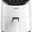 Cosori Small Air Fryer Oven 2.1 Qt, 4-in-1 Mini Airfryer, Bake, Roast, Reheat, Space-saving & Low-noise, Nonstick and Dishwasher Safe Basket, 30 In-App Recipes, Sticker with 6 Reference Guides, White