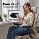 Ergonomic Silicone Seat Cushion, Black, Pain Relief Support for Office, Car, Wheelchair, Coccyx, Sciatica, Lumbar Support Breathability Seat Cushion
