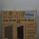 Fits 20x20 Duct Opening | Filter Included Steel Return Air Filter Grille by Handua [Removable Door] for 1-inch Filters | Vent Cover Filter Grill | White | Outer Dimensions: 22 5/8"W X 22 5/8"H