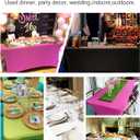 Spandex Table Cover 2 Pack 8FT Black Fitted Tablecloths,Washable Wrinkle Resistant Stretch Table Cloth Rectangle for Vendor Booth Display Items,Party Supplies for Adults,Wedding Decorations,Banquet