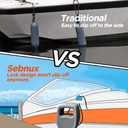 EVA Boat Fender for Docking Boat Bumper Fender for Docking Pontoon Boat Fender Ideal for Fishing Boat, Pontoon Boat, PWC and Jet Ski