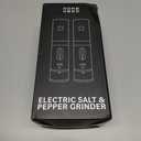 Home Hero Electric Salt and Pepper Grinder Set - Automatic Salt and Pepper Grinder Set Rechargeable. Electronic Salt and Pepper Shakers with LED Light, Electric Pepper Grinder & Salt Grinder, Set of 2