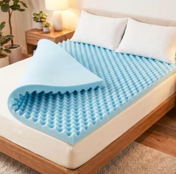 Memory Foam Mattress Topper, Plush, Cooling