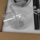 2 Pack Pendant Lights Kitchen Island, 6" Matte Black Pendant Light Fixtures Over Island with Clear Glass Shade, Modern Kitchen Island Lighting for Dining Room Entryway, PL124-MB-G-2PK