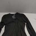 Maternity Shirts Long Sleeve Pregnancy Top for Women with Crew Neck Casual Tee Shirts, S, Black