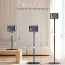 Projector Stand Floor Mount with Adjustable Height 20''-50'', Universal Ceiling Mount 360 Rotatable Compatible with Projector, Camera, Webcam for Home & Office & Outdoor