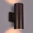 rosykite Outdoor Wall Lights Dusk to Dawn Exterior Lighting Fixtures, ETL Listed Cylinder Up Down Outdoor Porch Light,Modern Outdoor Sconce Lights for House Garage Patio,Bulbs Included