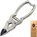 Toenail Clippers for Thick Ingrown Toenails - Professional Podiatry Nail Cutter Fingernail Clipper Trimmer Heavy Duty Surgical Grade Stainless Steel Men Seniors Adults Podiatrist Tool Krisp Beauty