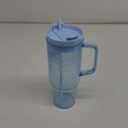 Large Capacity Portable Straw Plastic Handle Cup, 40oz