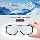 OutdoorMaster OTG Ski Goggles - Over Glasses Ski/Snowboard Goggles for Men, Women & Youth - 100% UV Protection
