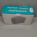 Paper Towel Dispenser Countertop, Multifold Hand Towel Dispenser for Bedroom, Bathroom, Kitchen, Toilet (White)