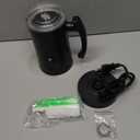 Milk Frother, 4-in-1 Electric Milk Steamer, 350ml/11.8oz Automatic Frother Machine for Coffee, Warm and Cold Foam, Temperature Control for Latte, Cappuccino, Hot Chocolate (Black)