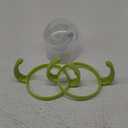 Straw Cup Conversion Kit for Comotomo Baby Bottles 2-Count, Food Grade Silicone Straw Nipples, All Silicone Weighted Straw, Bottle Handles and Cleaning Brush, BPA Free, 6+ Months (Straw Top, Green)