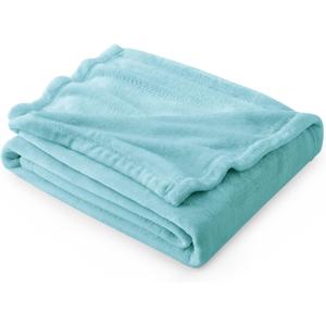 Bedsure Fleece Throw Blanket for Couch River Blue - Lightweight Plush Fuzzy Cozy Soft Blankets and Throws for Sofa, 50x70 inches (Throw XL (50" x 70"))