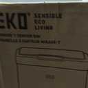EKO Mirage-T 50 Liter / 13.2 Gallon Touchless Rectangular Motion Sensor Trash Can, Brushed Stainless Steel Finish