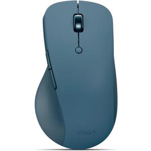 Lenovo Yoga Pro Mouse, Bluetooth, USB-C Rechargable, Dual Mode Bluetooth, 6 Button, Right Handed Design, Ergonomic Design, Programmable Buttons, 2-Way Metal Scroll Wheel, Tidal Teal