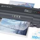 BONSEN A4 Laminator Machine, 9.33-Inch Thermal Laminator with Never Jam Technology, 100 Laminating Sheets, Laminates Photos Cards Documents, 4-in-1 Personal Laminators for Teachers Home Office School