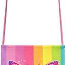 LQSZ Girls Outfit Summer Party Dress T-Shirt Skirts With Bag 3-Piece Set Back to School TuTu for Toddler Kids 4-12Years (Pink)