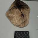 Layered Ombre Blonde Wigs Human Hair Long Straight with Bangs for Women Lightweight Glueless Natural Look (blonde 20inch,Long)