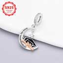 925 Sterling Silve 2026 Graduation Charms Fit Bracelets Necklaces