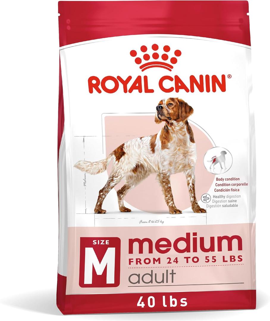 Royal Canin Size Health Nutrition Medium Adult Dry Dog Food, 40 lb Bag (EXP 09/11/26)