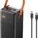 Power Bank 72000mAh Power Station, 130W Fast Charging, Portable Outdoor Generator with Smart Digital Display, Retractable Lighting - Perfect for Travel, Camping, Home Backup