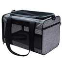 Vceoa 17.5x11x11 Inches Cat, Dog Carrier for Pets Up to 16 Lbs, Soft-Sided Cat Bag Animal Carriers Travel Puppy Carry As a Toy of Fabric Pet Home (17.5"L x 11.0"W x 11.0"H, XH)