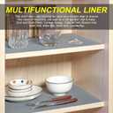 Shelf Liner 11.8 Inches x 9.8 FT Non-Slip Cabinet Liner, Easy to Cut and Install, Washable Oil-Proof and Protective Surface for Kitchen Cabinet,Drawer,Shelves,Refrigerator,Storage,Desks,Gray