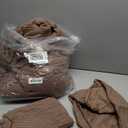 EVERGRACEHOME Cotton Coverlet Set Full Queen Size 3 Pieces, Lightweight Soft Ribbed Matelass Bedspread Quilt Set, Cozy Oversized Quilted Bedding Set with 2 Pillow Shams for All Seasons, Mocha Brown