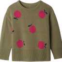 GAP Baby Girls' Intarsia Sweater (18-24 Months, Apple)