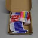 Watersay 144 Pcs Mini Markers Bulk Colored Pen 3.4 Inch Vibrant Colors Portable Short Colored Markers Assorted Multicolor Watercolor Marker Pen for Adult Office Supplies (6 Colors)