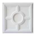 Old Fashioned Ceiling Tiles Decor Wall Panels 24"x24" PVC PL37 white matte 10pcs