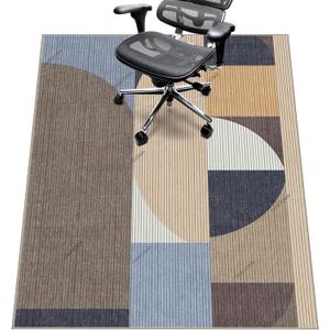 Chair Mat for Hardwood Floor,48"*60" Under Desk Mat for Rolling Computer Chair &Low Pile Carpet Floor,Anti-Slip Floor Protector for Home Office Leisure Time