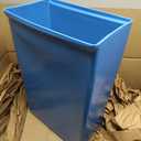 PRO&Family Slim Tall Trash Can Tall Skinny Trash Can Thin Trash Can Bar Trash Can Garbage Can Tall (Dark Blue, 23 Gallon)
