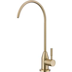 Drinking Water Faucet, Champagne Gold RO Faucet for Under Sink Water Filter System Reverse Osmosis Non-Air Gap for Kitchen (02)