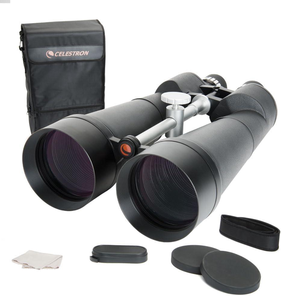 Celestron SkyMaster 25x100 Binoculars  Giant Aperture Binoculars for Deep-Sky Astronomy & Long-Distance Viewing  Multi-Coated Optics  Includes Tripod Adapter & Carrying Case