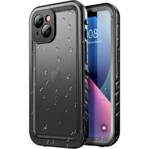 SPORTLINK Waterproof Case for iPhone 13, Shockproof Dustproof 13 Phone Case with Built-in Clear Screen Protector, Full Body Heavy Duty Sealed Protective Cover for iPhone 13 6.1 Inch
