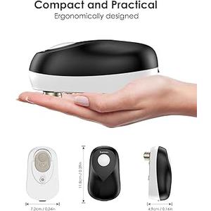 Electric Can Opener: One-Touch Open Your Cans, Smooth Edge, Handheld Can Opener Black