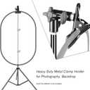 EMART 8.5FT Photography Green Screen Background Disc Reflector Light Stand with 5/8" Heavy Duty Clamp Holder, for Diffuser, Pop Up Backdrop, Photo Shooting, Video Studio, Lighting Umbrella