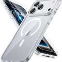 Miracase Magnetic for iPhone 17 Pro Max Case with Screen Protector [Compatible with MagSafe] Slim Thin Phone Case Military-Grade Protected for 17 ProMax Cover Bumper 6.9", Clear