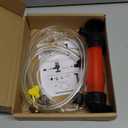 RV Antifreeze Hand Pump Kit Water Liquid Fuel Transfer Manual Pump with 3 Clamps for Winterizing RV Trailer Camper Boat Gas Oil and Liquids