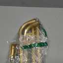 Gold Curtain Rod, Room Darkening Rods for Windows 28 to 48 Inches(2.3-4Ft), Wrap Around Curtain Rods, Heavy Duty Blackout Drapery, Modern Decorative Window Treatment Rod, Gold