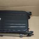Hanke 20 Inch Carry-On Luggage PC Hard Shell Suitcases for Travel Front Opening Aluminum Frame Travel Luggage Rolling Suitcase with Wheels for Women Man Gifts (Jet Black)