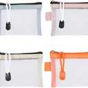 4 Pack Mesh Zipper Pouches, Small Mesh Zippered Pouch, Makeup Zipper Bags, Small Cosmetic Bag, Portable Travel Zippered Bags for Lipstick, Headphones