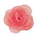 Women's Lovely Flower Hair Clip Rose Brooches | Light Orange Floral Pin for Hats and Accessories Red