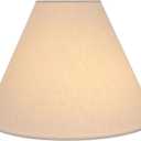 Aspen Creative 32016A Transitional Hardback Empire Shape Spider Construction Lamp Shade in Ivory, 16" wide (6" x 16" x 12"), 6" Top x 16" Bottom x 12" Slant