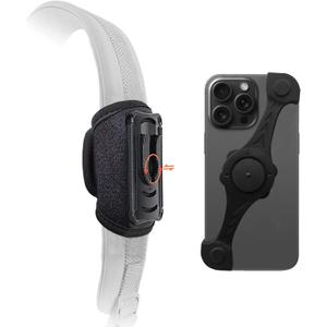 Detachable Cellphone Holder for Backpack Strap,Shoulder Strap Mounts for All Series of iPhone,Fit Hiking/Climbing
